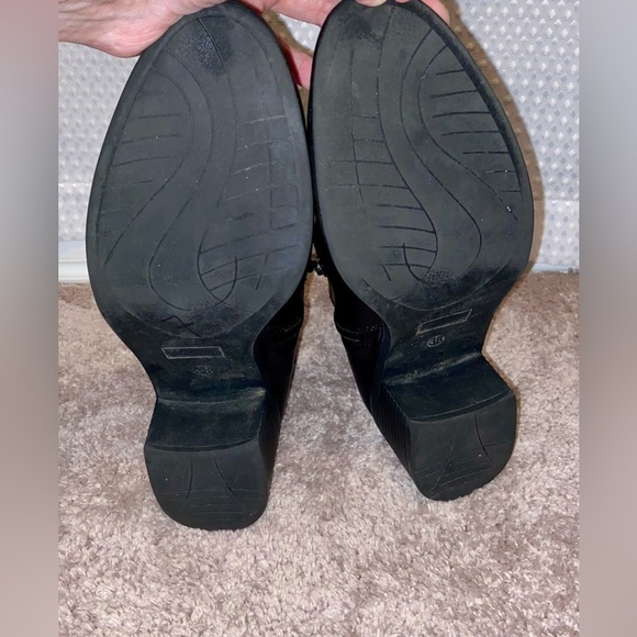 Women’s Steve Madden synthetic leather black ankle boots size 38/8 - Picture 12 of 16